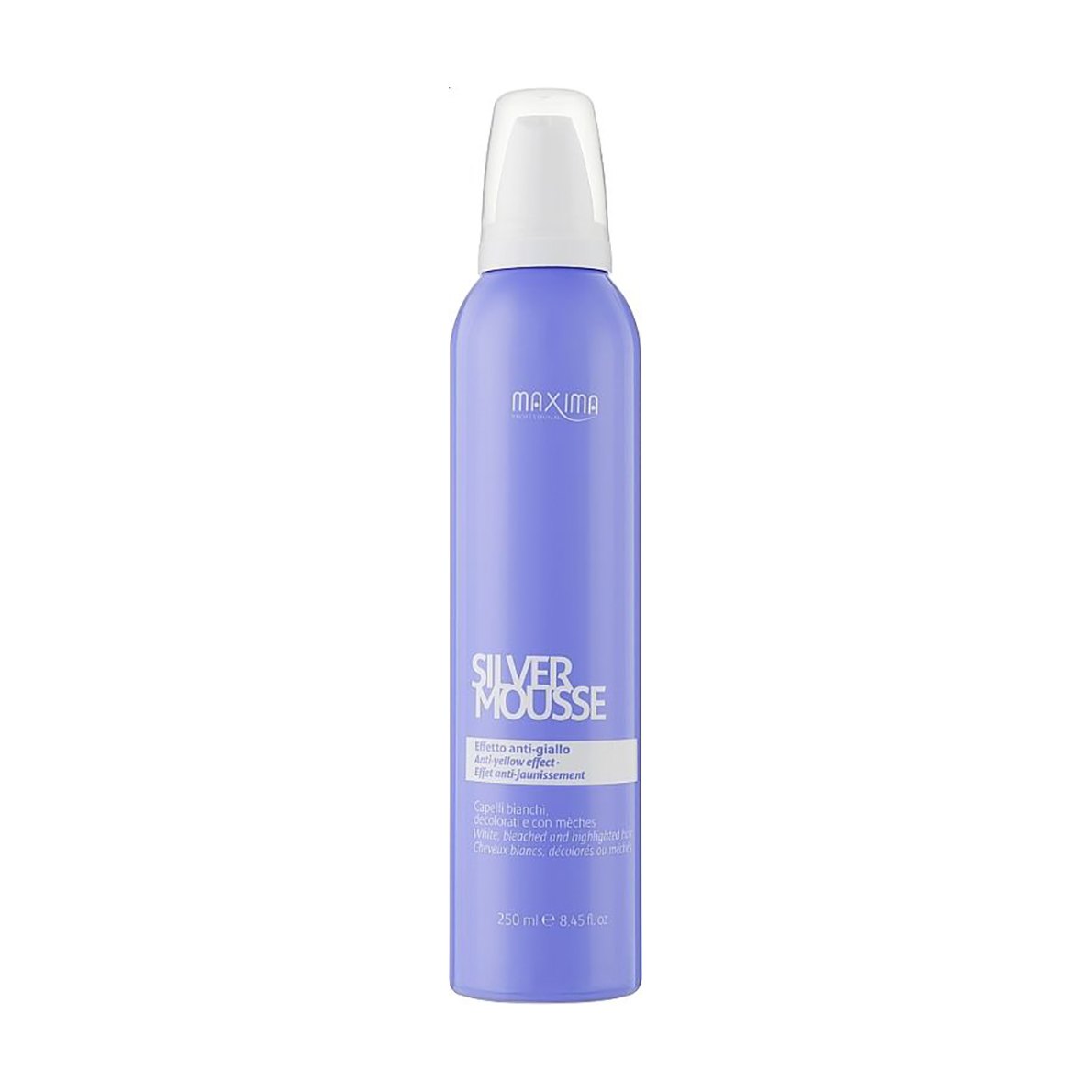 Мус для волосся Maxima Professional Silver Anti-Yellow Effect Mousse з антижовтим ефектом, 250 мл